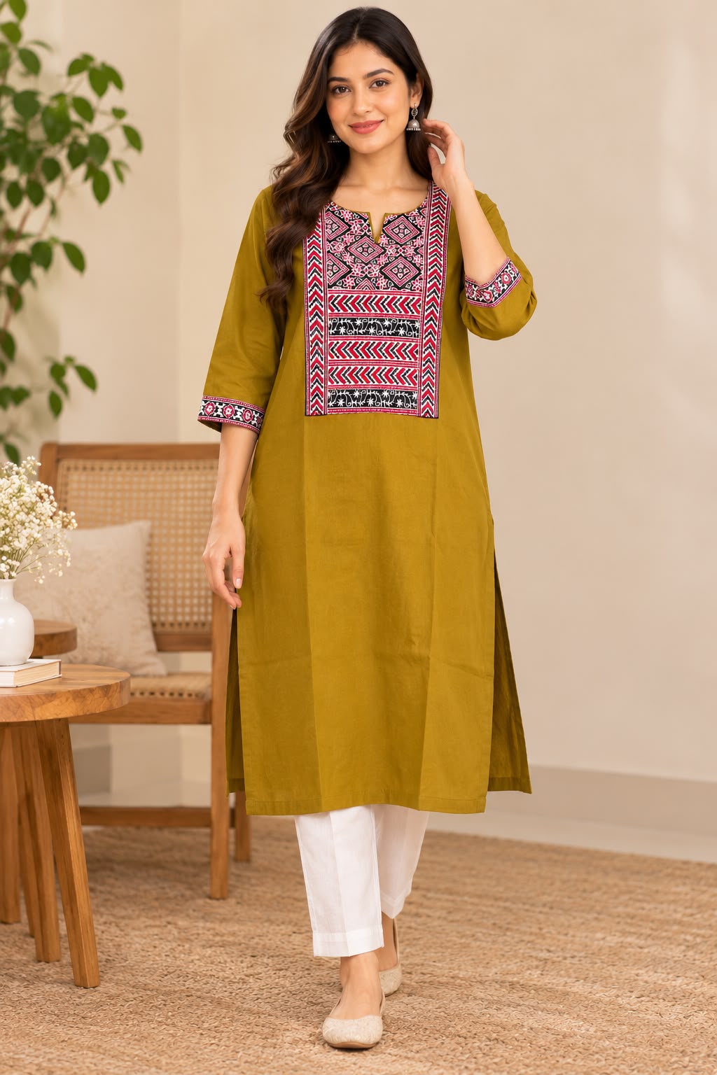 SHREEVYA LONG COTTON KURTI