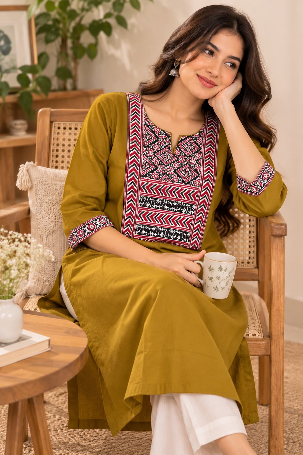 SHREEVYA LONG COTTON KURTI