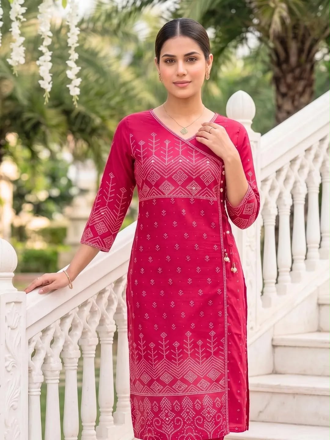 SHREEVYA Gulnaar Traditional Embroidered Suit - Front View